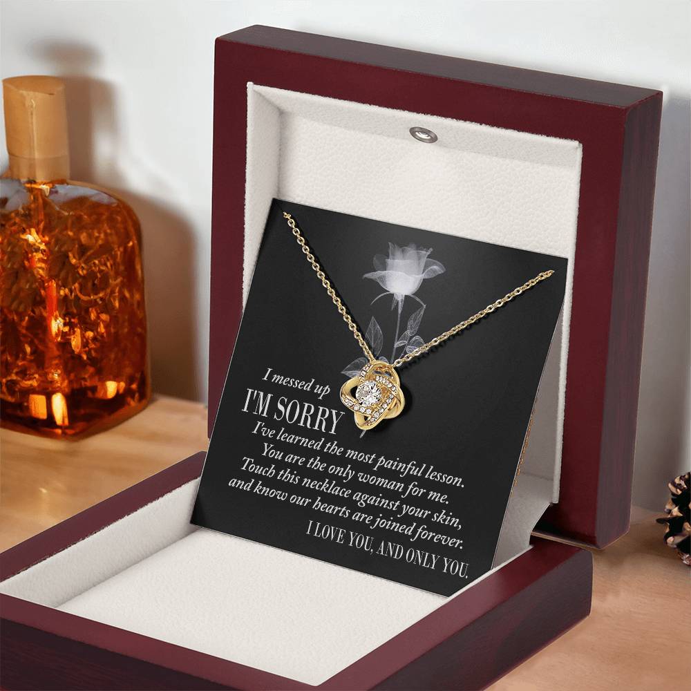 Painful Lesson - Love Knot Apology Necklace