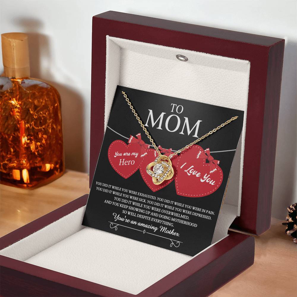 You Did It - Love Knot Necklace For Mom