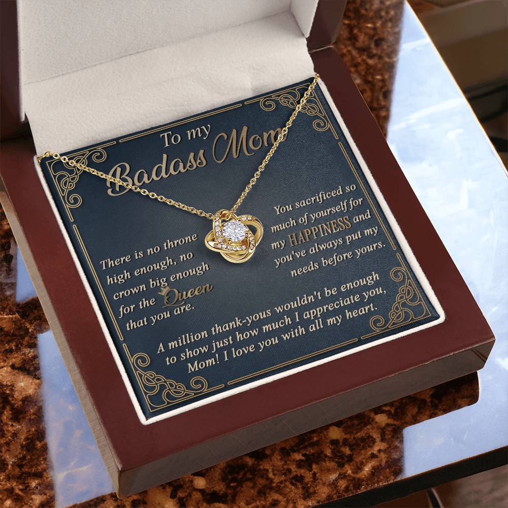 The Queen That You Are - Love Knot Necklace For Mom