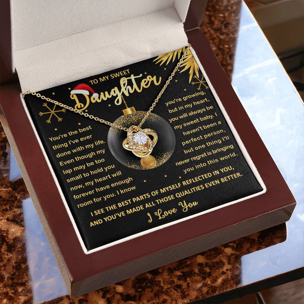 My Sweet Baby - Love Knot Necklace For Daughter For Christmas