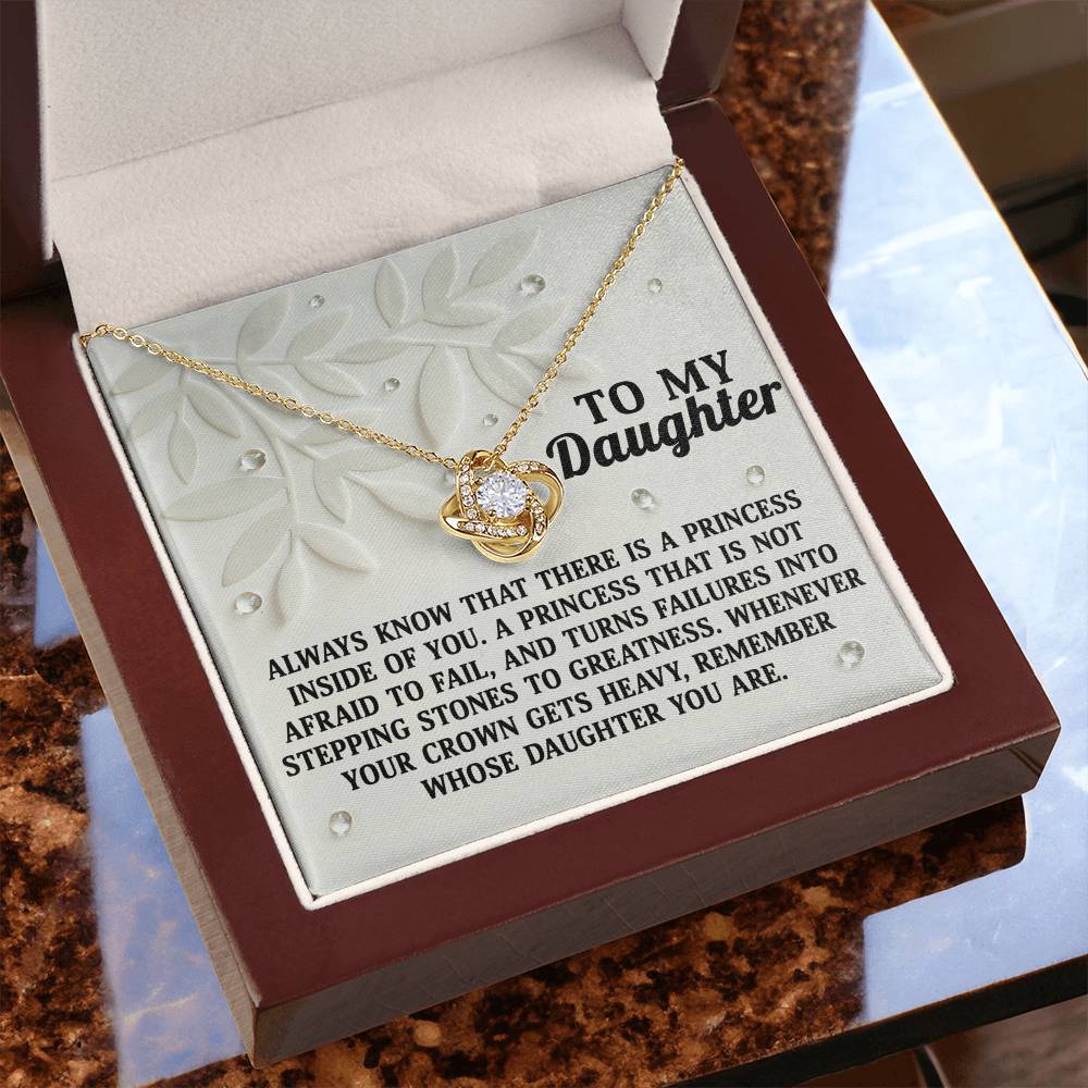Inside Of You - Love Knot Necklace For Daughter