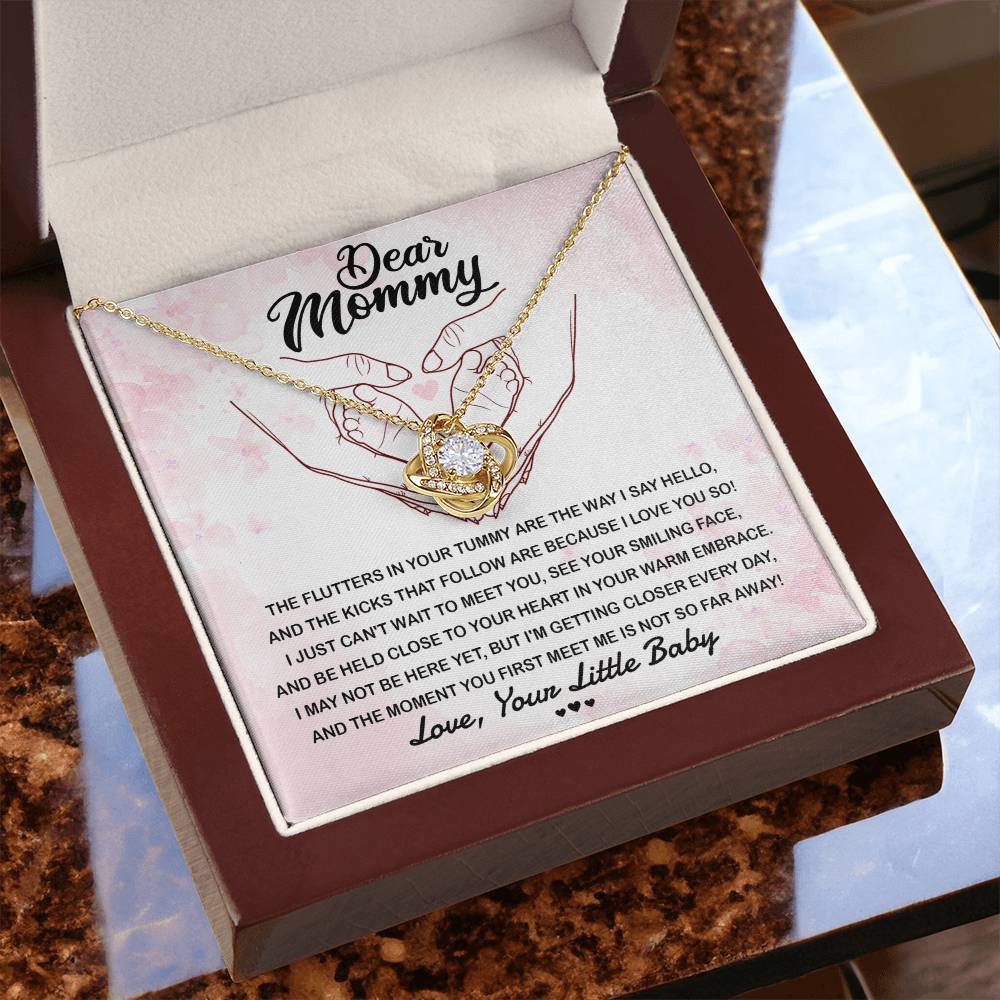 The Way I Say Hello - Love Knot Necklace For Mom-To-Be