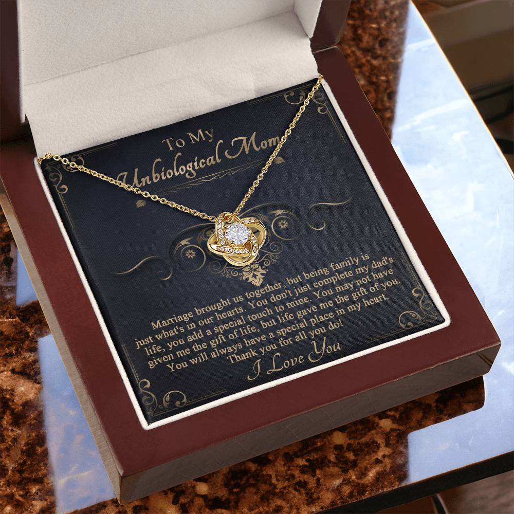 Special Place In My Heart - Love Knot Necklace For Bonus Mom