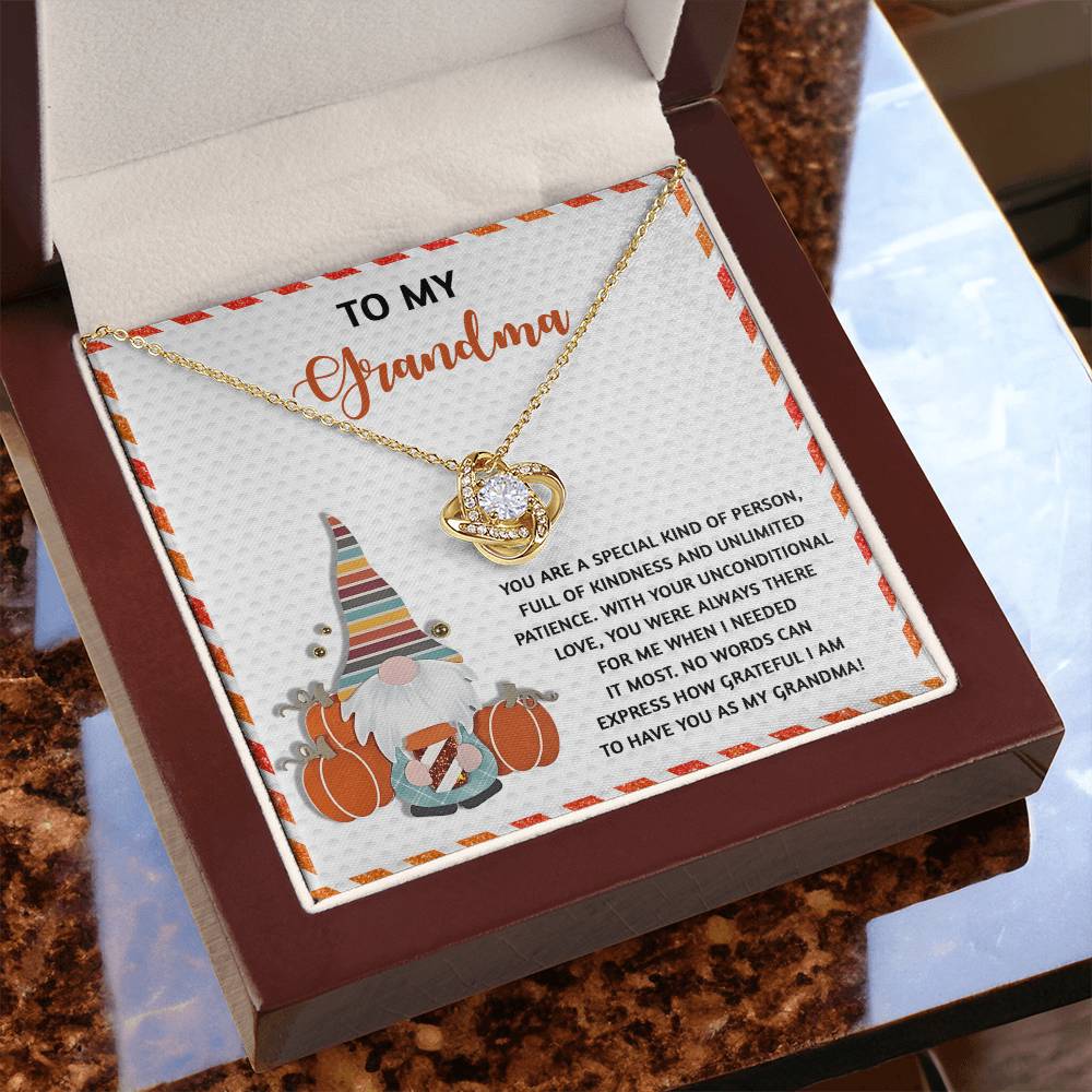 When I Needed It Most - Love Knot Necklace For Grandma
