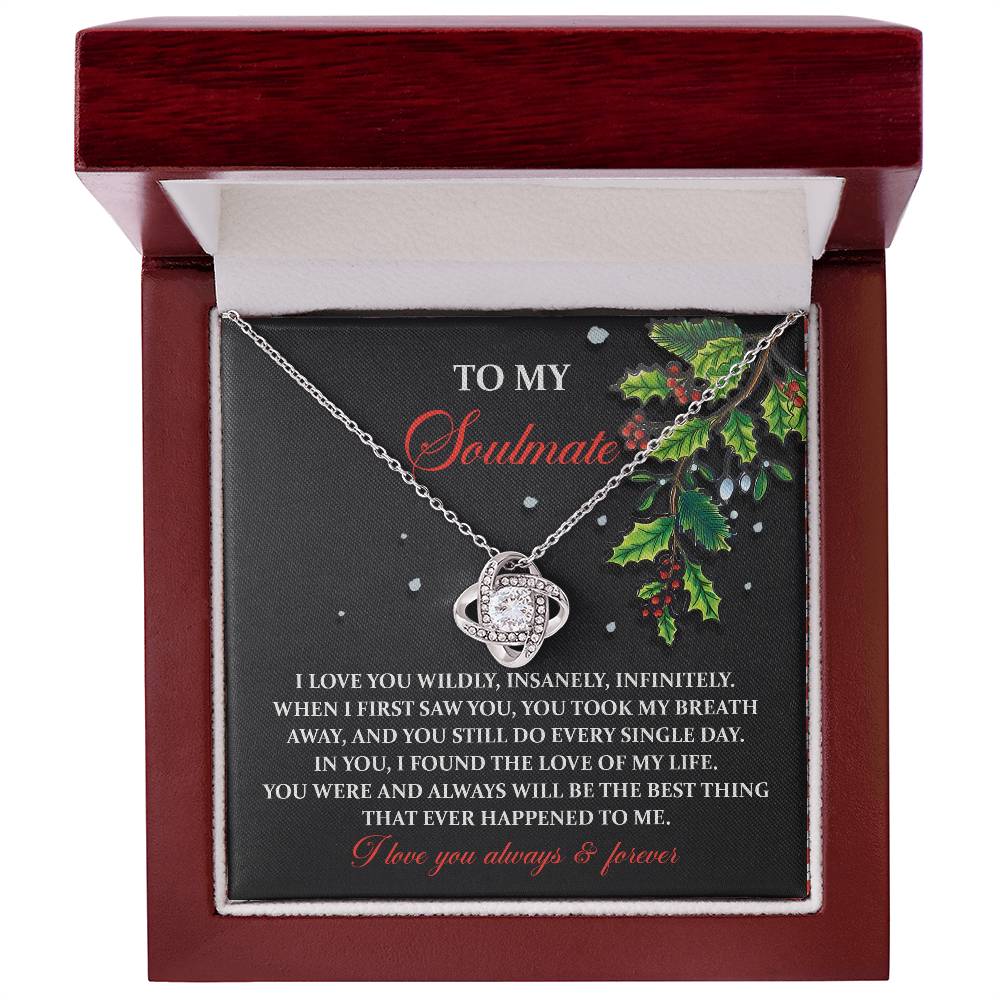 Love Of My Life - Love Knot Necklace For Soulmate For Christmas