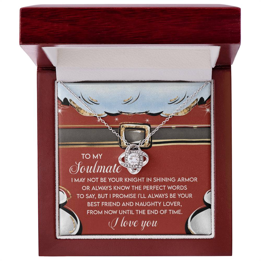 Naughty Lover - Love Knot Necklace For Soulmate For Christmas
