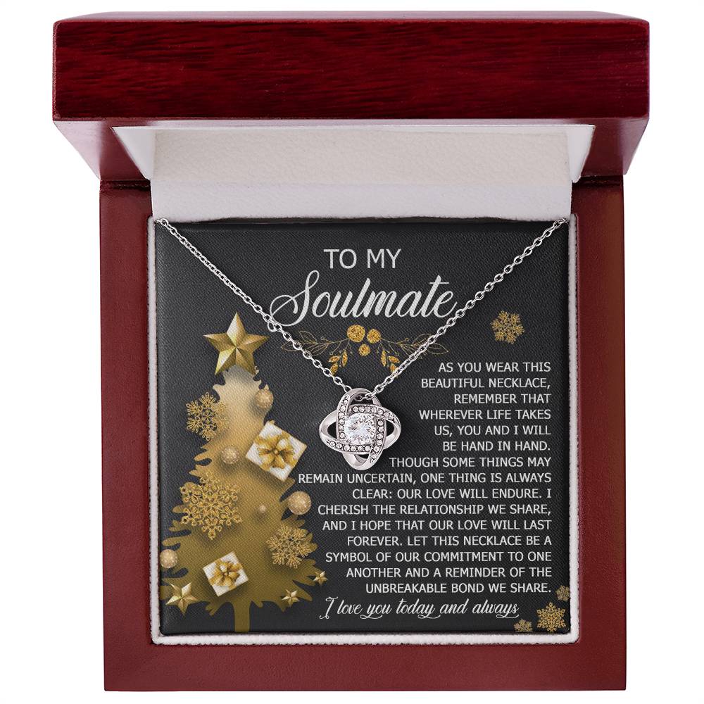 Our Love Will Endure - Love Knot Necklace For Soulmate For Christmas