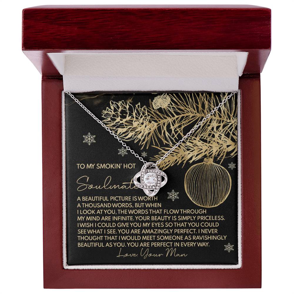 Amazingly Perfect - Love Knot Necklace For Soulmate For Christmas