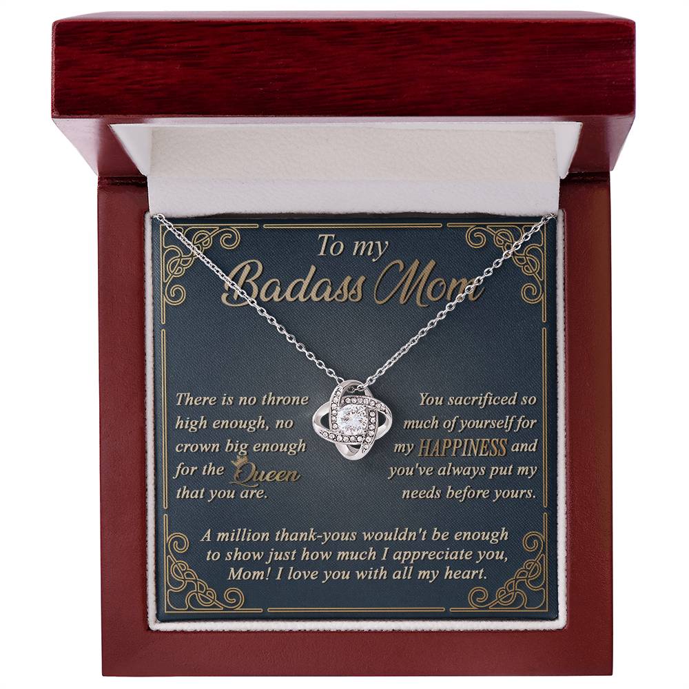 The Queen That You Are - Love Knot Necklace For Mom