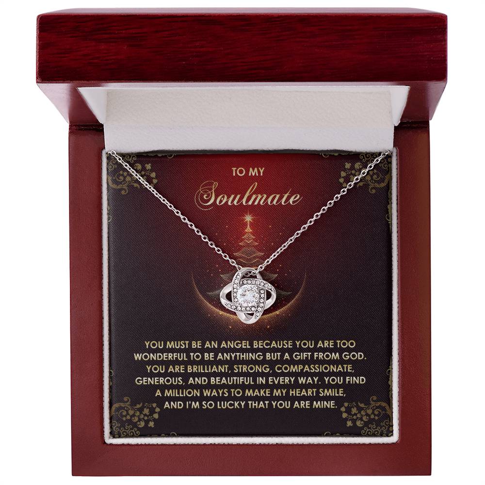 You Must Be An Angel - Love Knot Necklace For Soulmate For Christmas