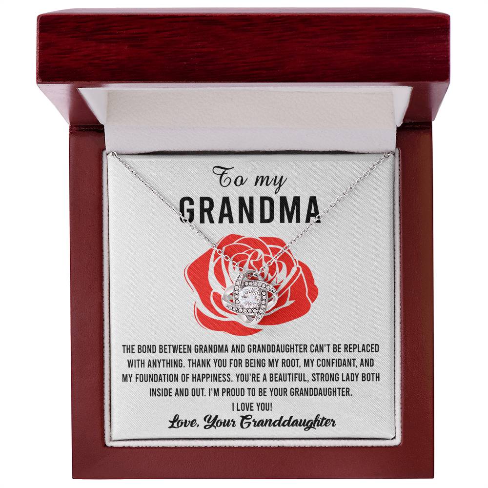 My Foundation Of Happiness - Love Knot Necklace For Grandma