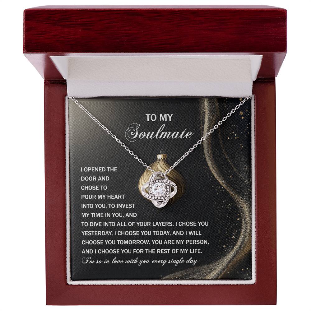 Into You - Love Knot Necklace For Soulmate For Christmas