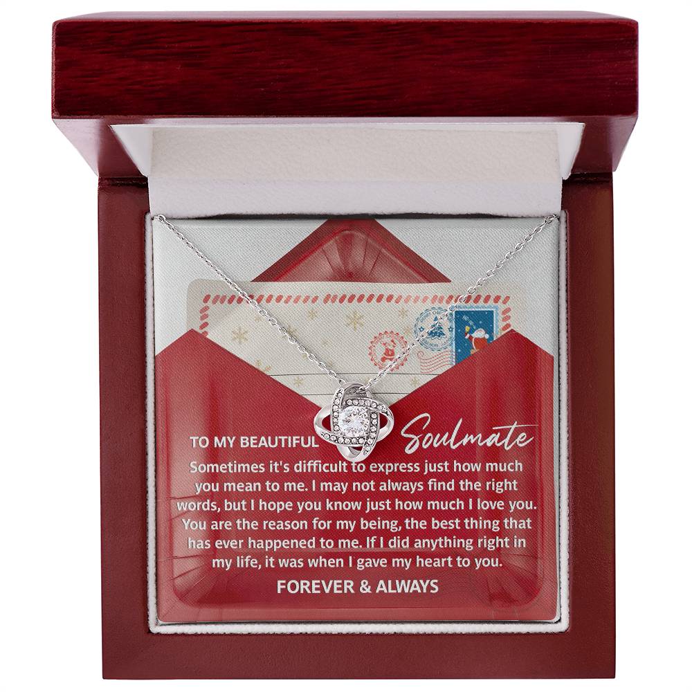 The Reason For My Being - Love Knot Necklace For Soulmate For Christmas