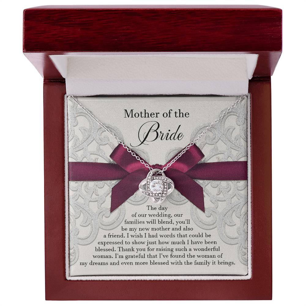 My New Mother - Love Knot Necklace For Bride's Mother