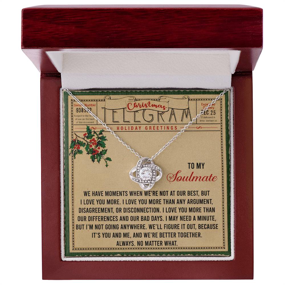 Better Together - Love Knot Necklace For Soulmate For Christmas