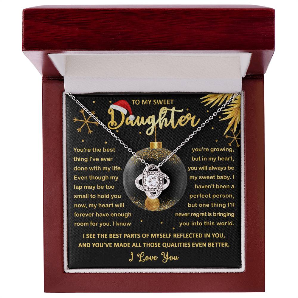 My Sweet Baby - Love Knot Necklace For Daughter For Christmas