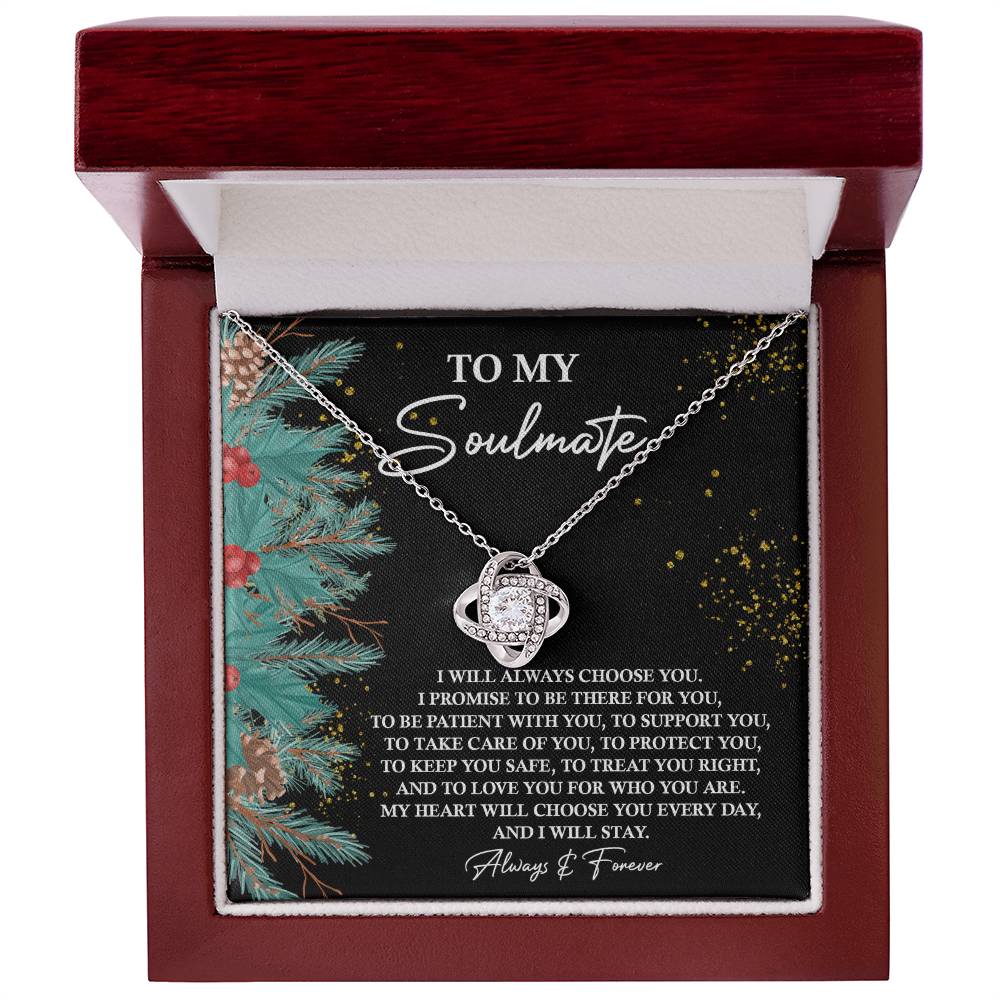 To Treat You Right - Love Knot Necklace For Soulmate For Christmas
