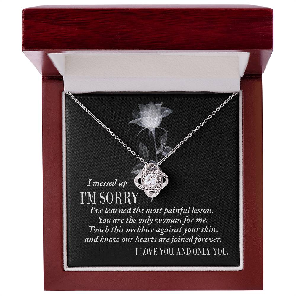 Painful Lesson - Love Knot Apology Necklace