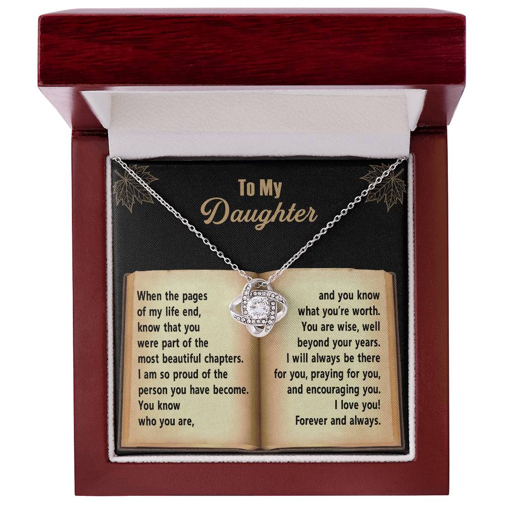 Beyond Your Years - Love Knot Necklace For Daughter