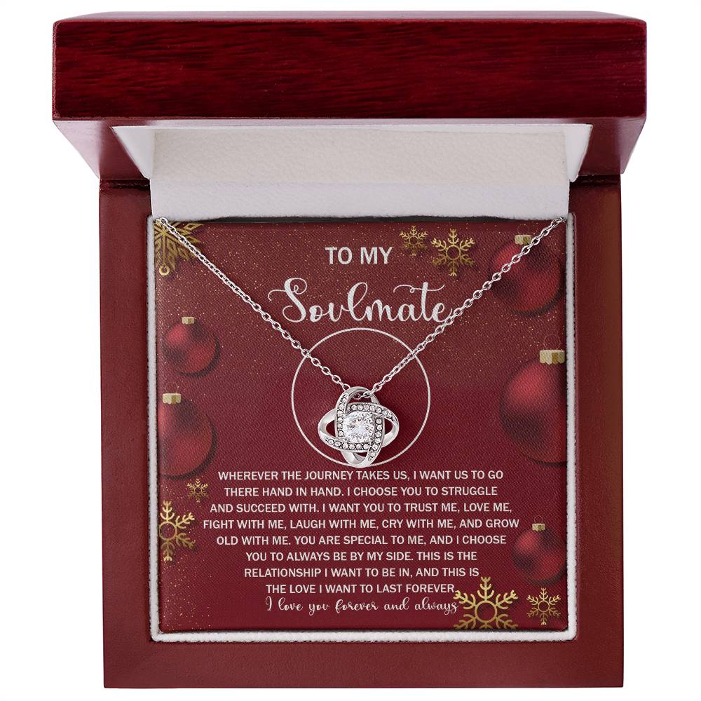 To Struggle And Succeed With - Love Knot Necklace For Soulmate For Christmas