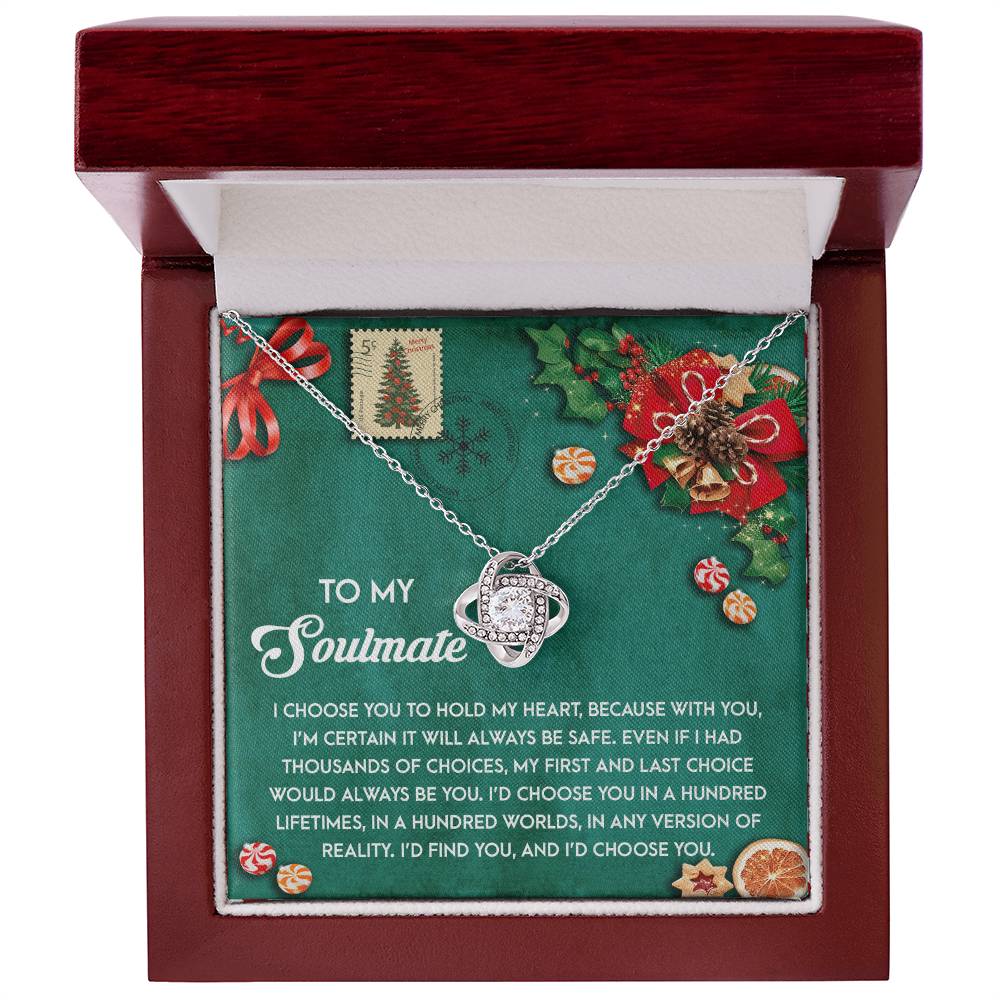 Always Be Safe - Love Knot Necklace For Soulmate For Christmas