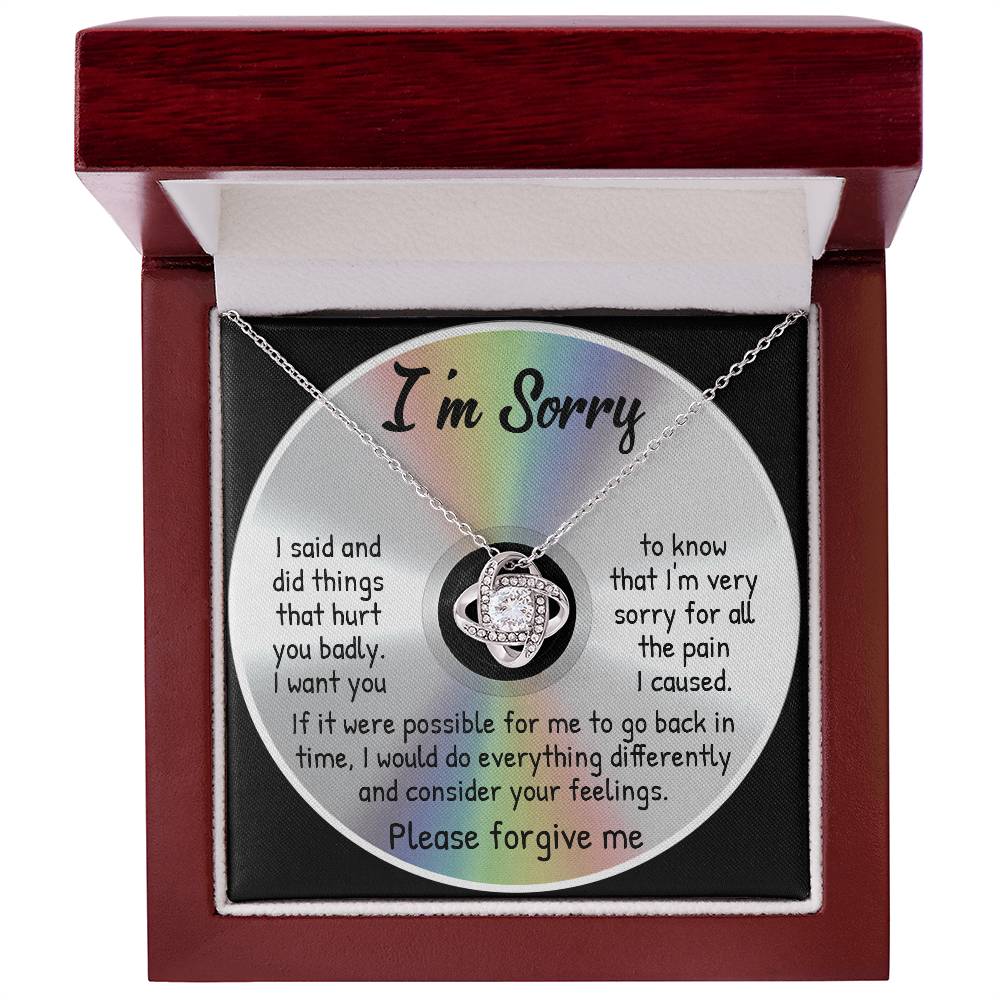 To Go Back In Time - Love Knot Apology Necklace