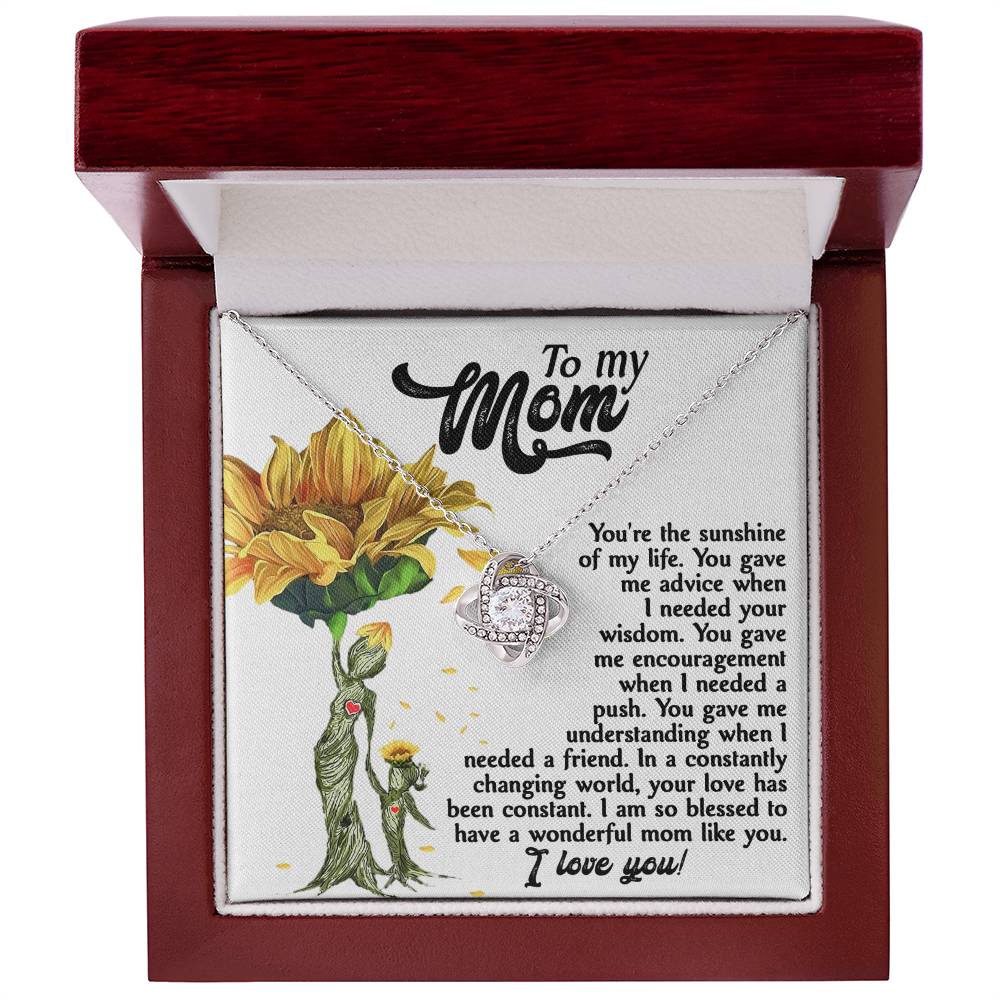 Sunshine Of My Life - Love Knot Necklace For Mom