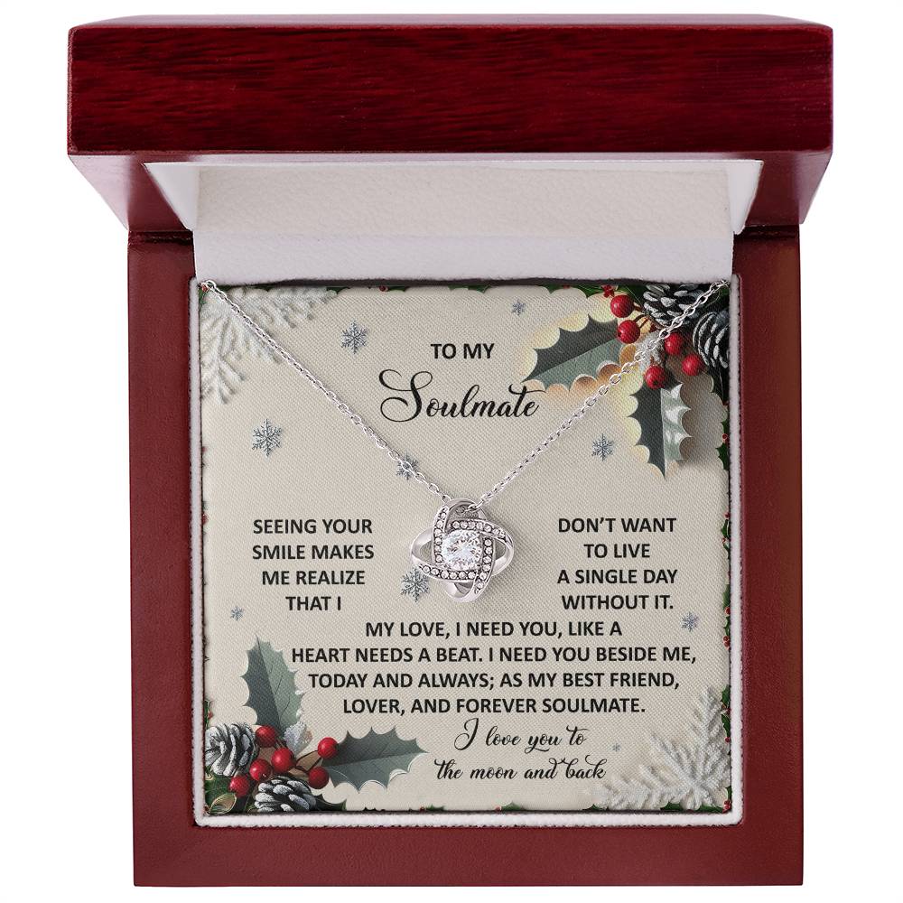 Forever Soulmate - Love Knot Necklace For Soulmate For Christmas