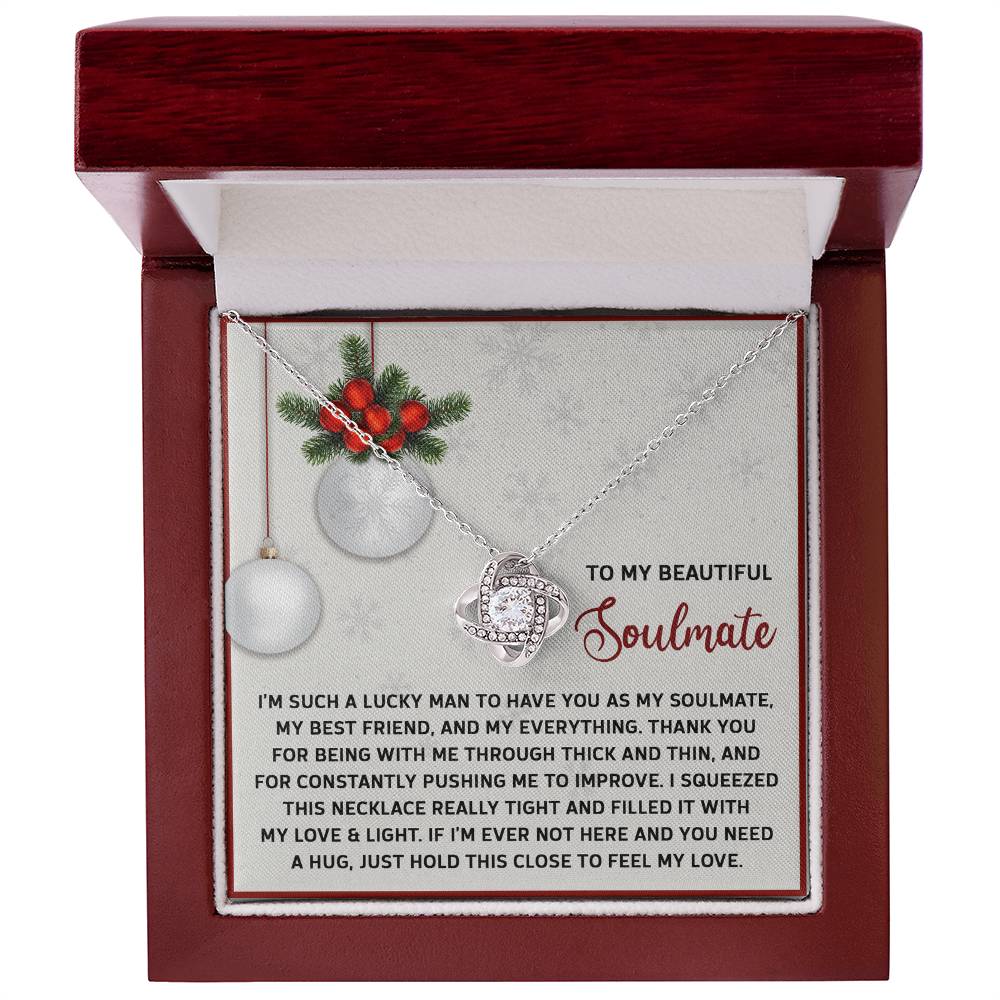 Feel My Love - Love Knot Necklace For Soulmate For Christmas