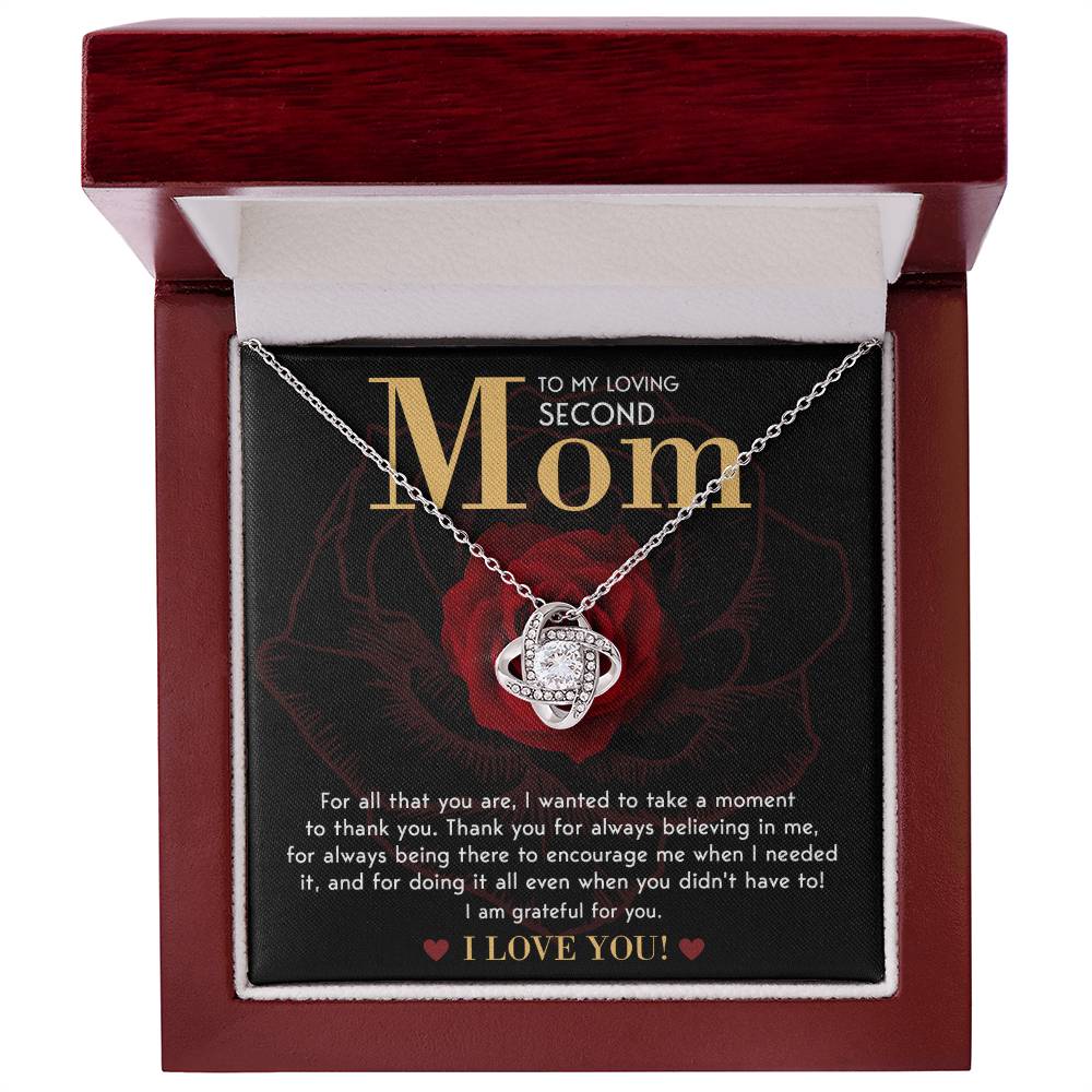 For All That You Are - Love Knot Necklace For Bonus Mom