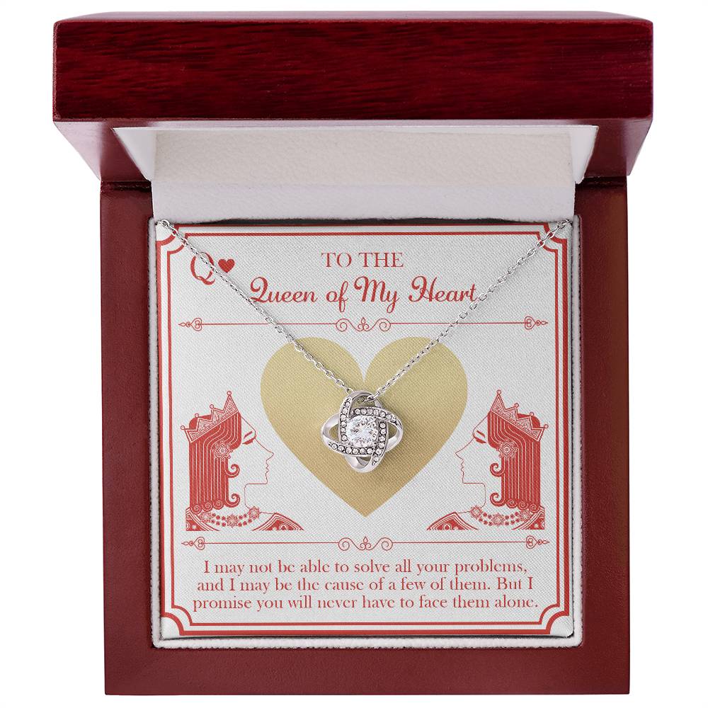 Queen Of My Heart - Love Knot Necklace For Her