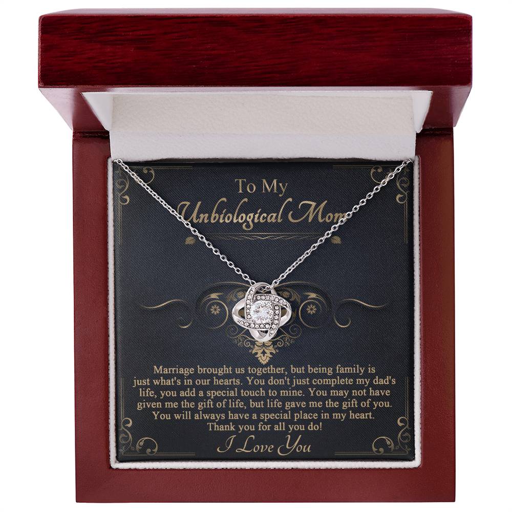 Special Place In My Heart - Love Knot Necklace For Bonus Mom