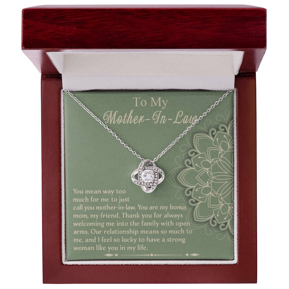Strong Woman Like You - Love Knot Necklace For Mother-In-Law