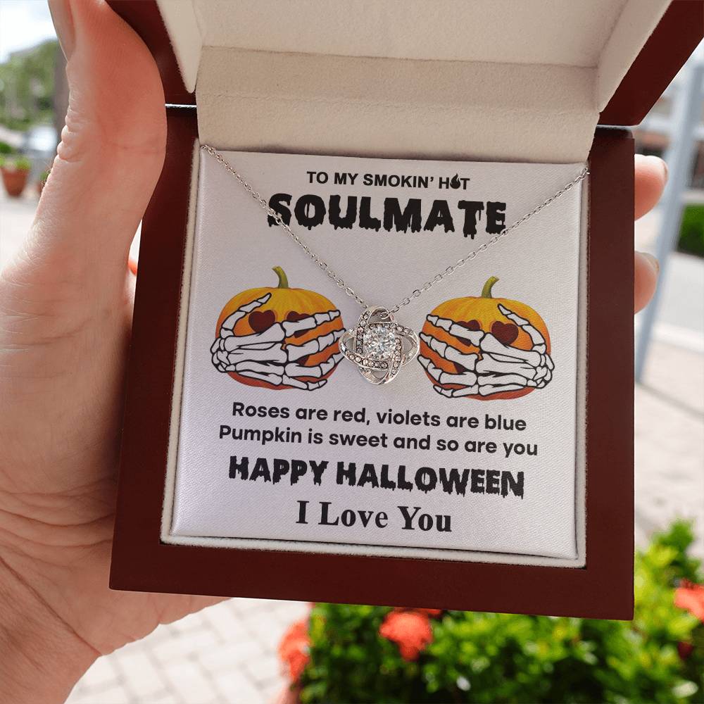 Sweet Pumpkin - Love Knot Halloween Necklace For Soulmate
