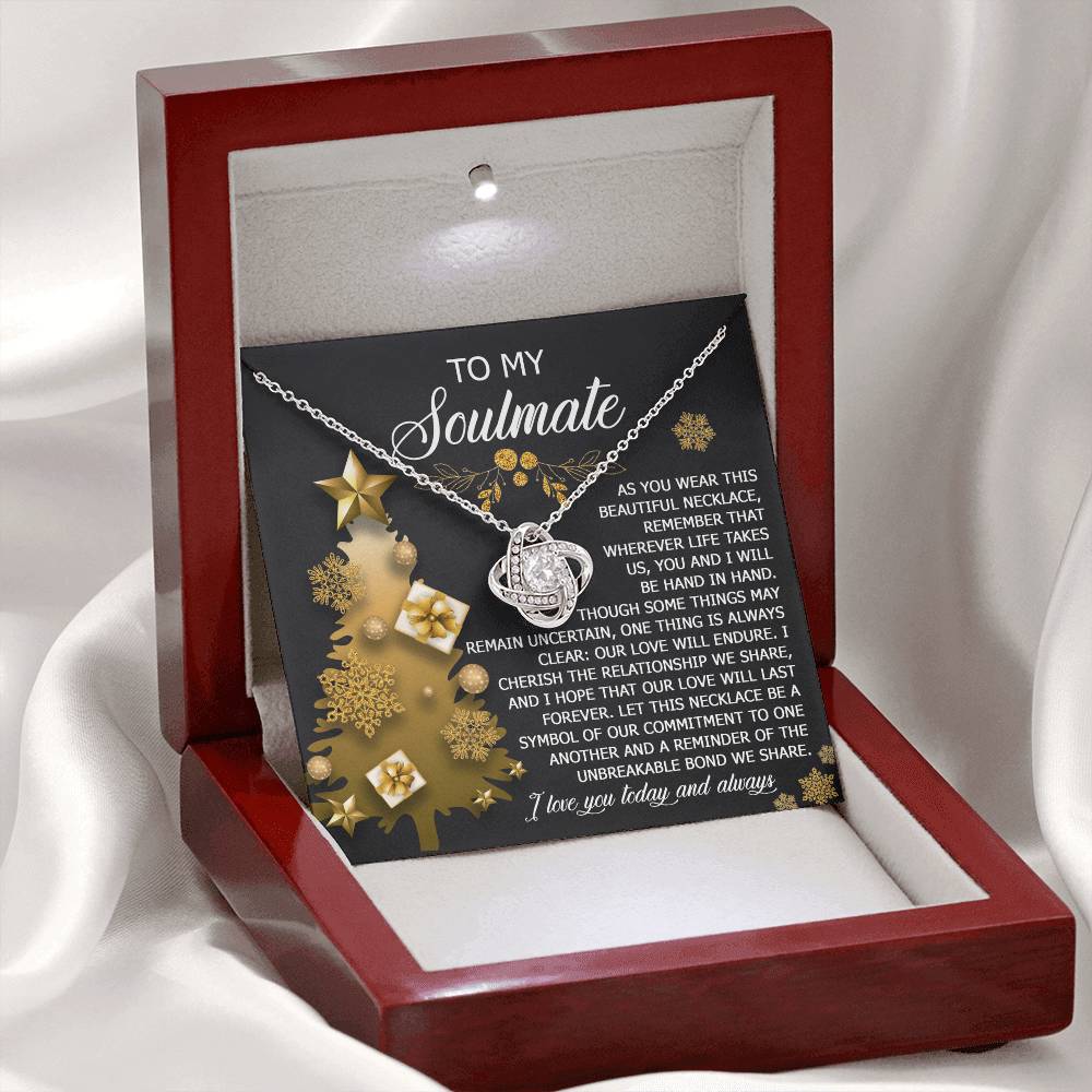 Our Love Will Endure - Love Knot Necklace For Soulmate For Christmas