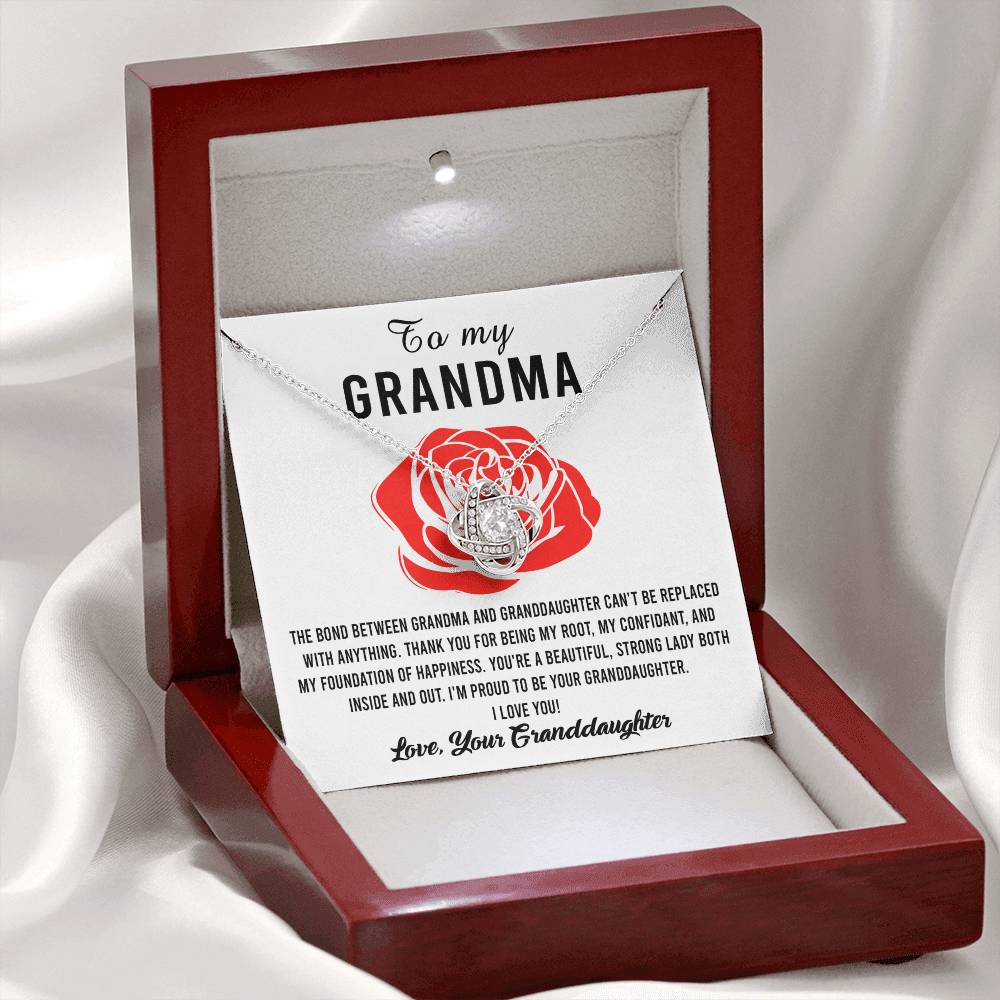 My Foundation Of Happiness - Love Knot Necklace For Grandma