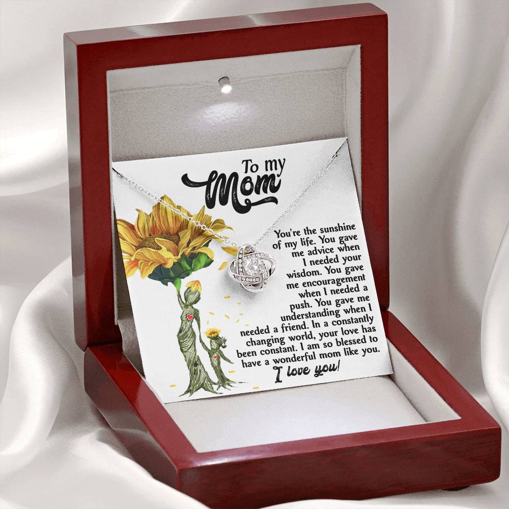Sunshine Of My Life - Love Knot Necklace For Mom