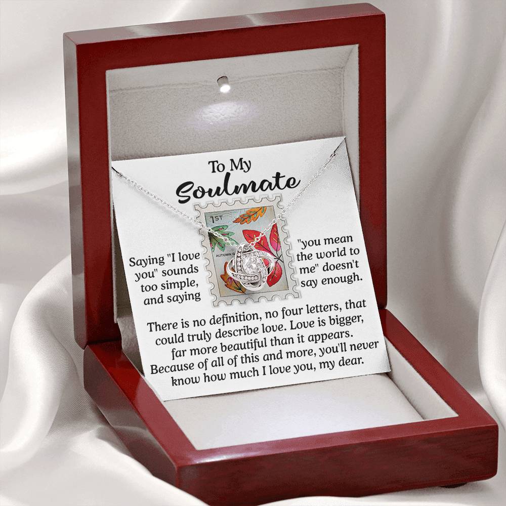 Far More Beautiful - Love Knot Necklace For Soulmate