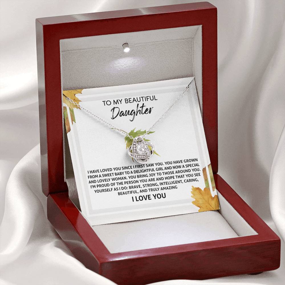 See Yourself As I Do - Love Knot Necklace For Daughter