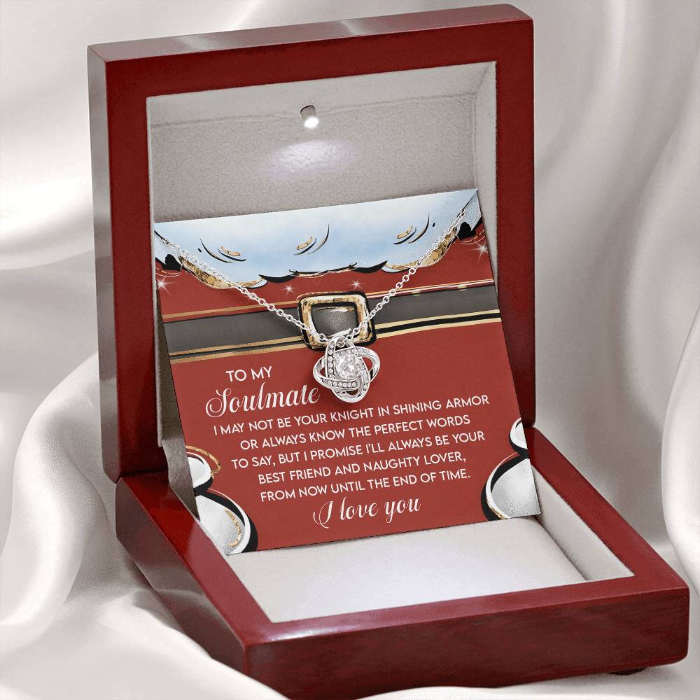 Naughty Lover - Love Knot Necklace For Soulmate For Christmas