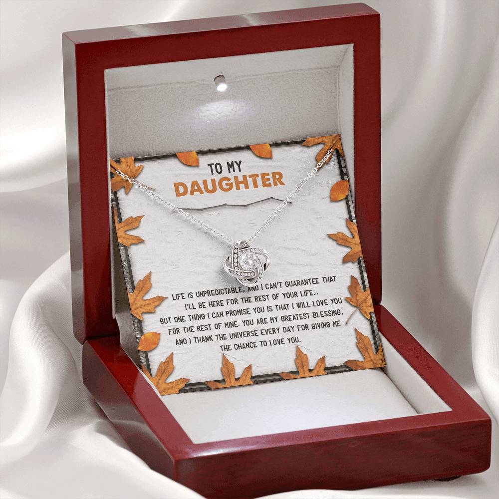 My Greatest Blessing - Love Knot Necklace For Daughter