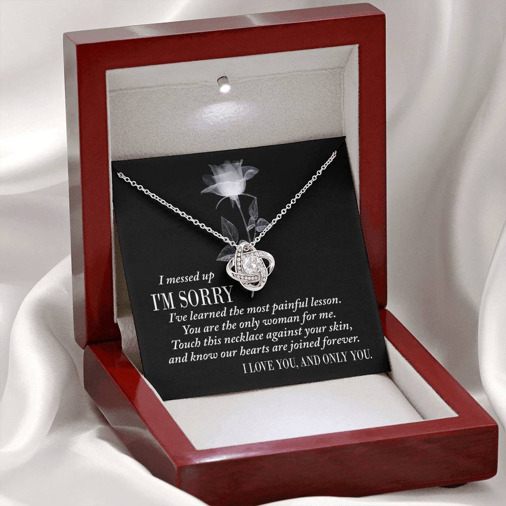 Painful Lesson - Love Knot Apology Necklace