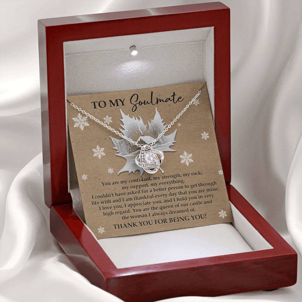 Queen Of Our Castle - Love Knot Necklace For Soulmate For Christmas
