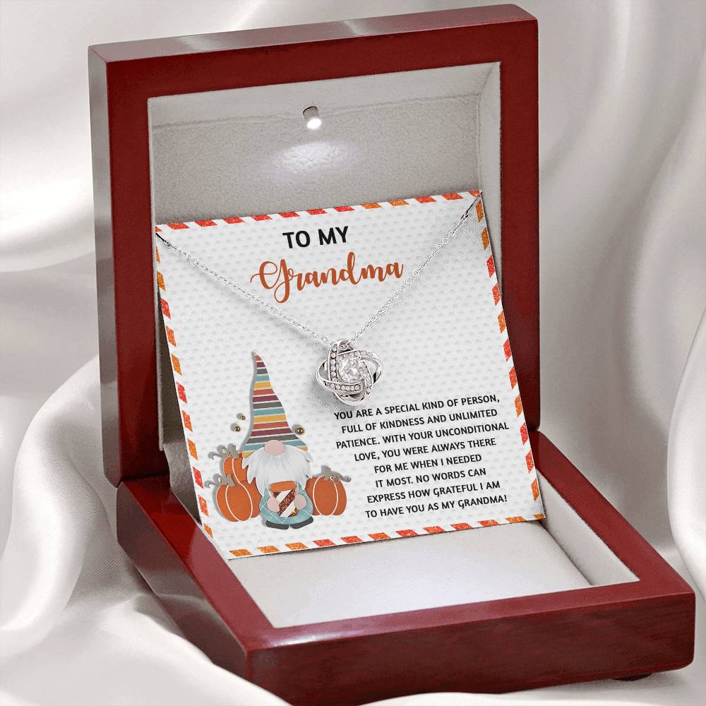 When I Needed It Most - Love Knot Necklace For Grandma