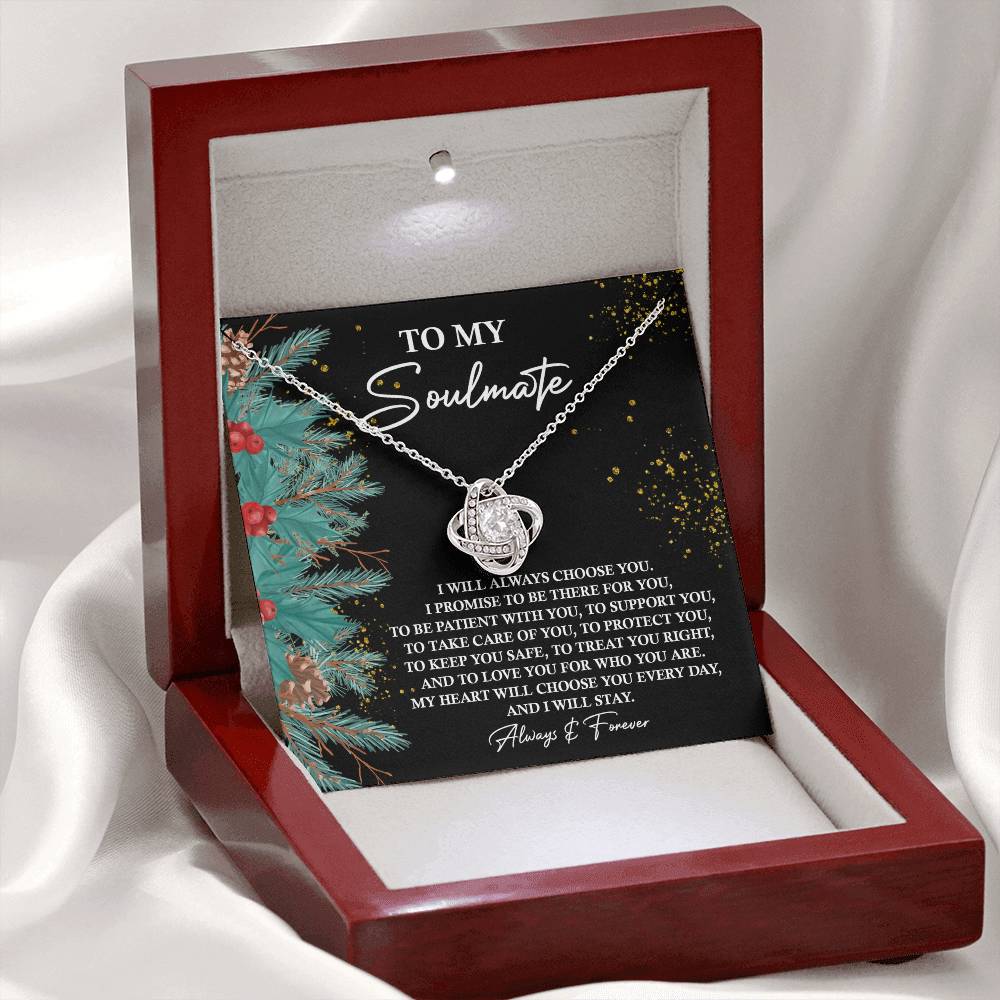To Treat You Right - Love Knot Necklace For Soulmate For Christmas