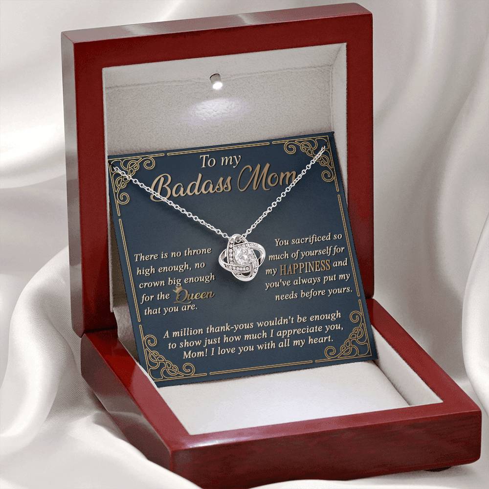 The Queen That You Are - Love Knot Necklace For Mom