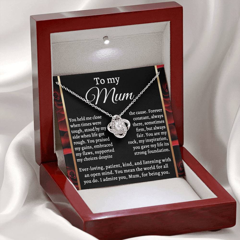 For All You Do - Love Knot Necklace For Mom