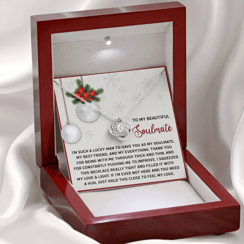 Feel My Love - Love Knot Necklace For Soulmate For Christmas