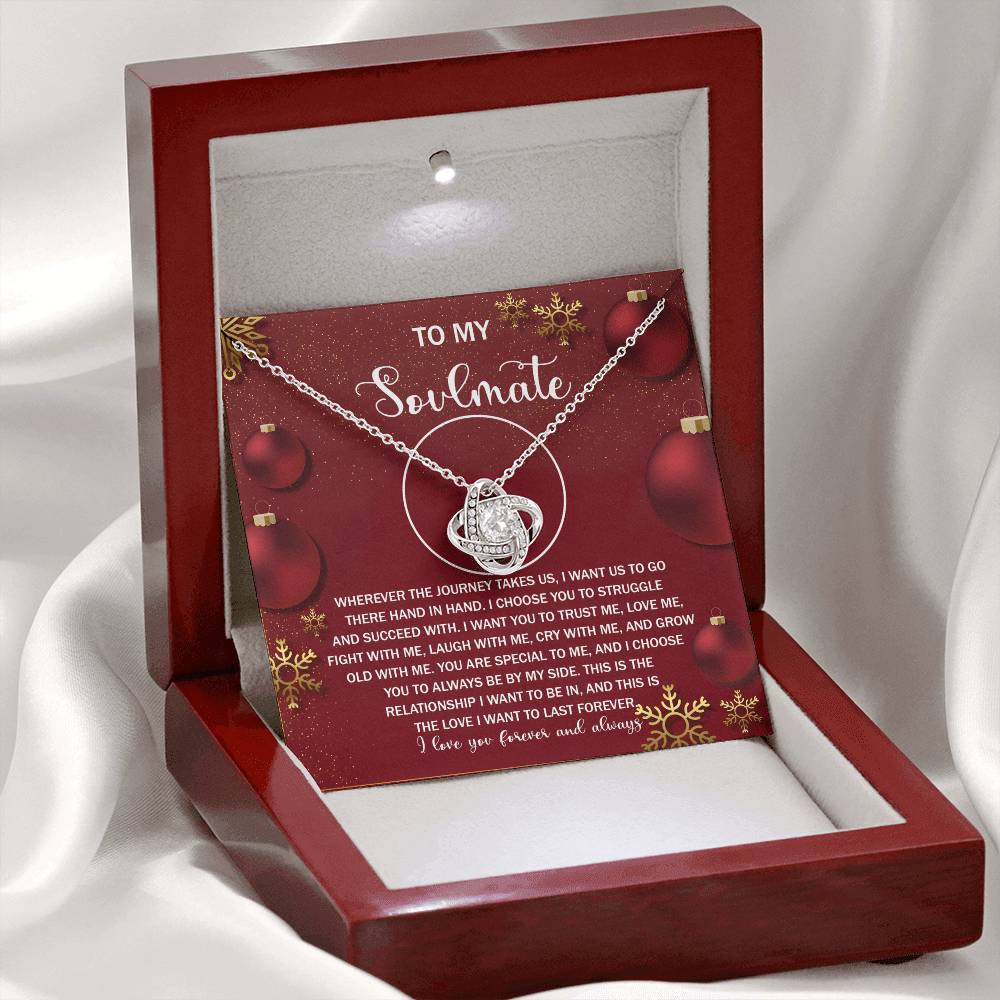 To Struggle And Succeed With - Love Knot Necklace For Soulmate For Christmas