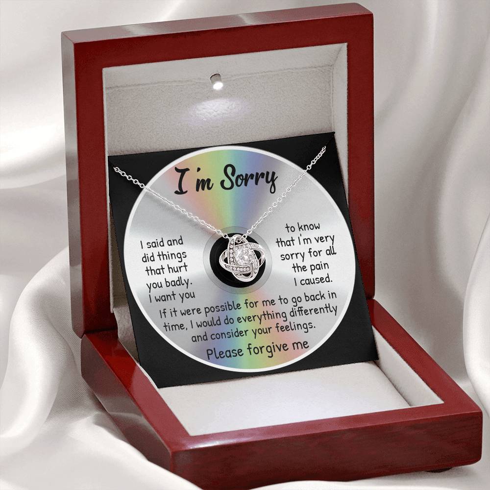 To Go Back In Time - Love Knot Apology Necklace